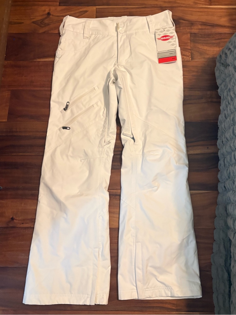 SIMS‎ Snowboarding Easy Fit Snow Pants White Waterproof Ski Women’s S NWT (1359)